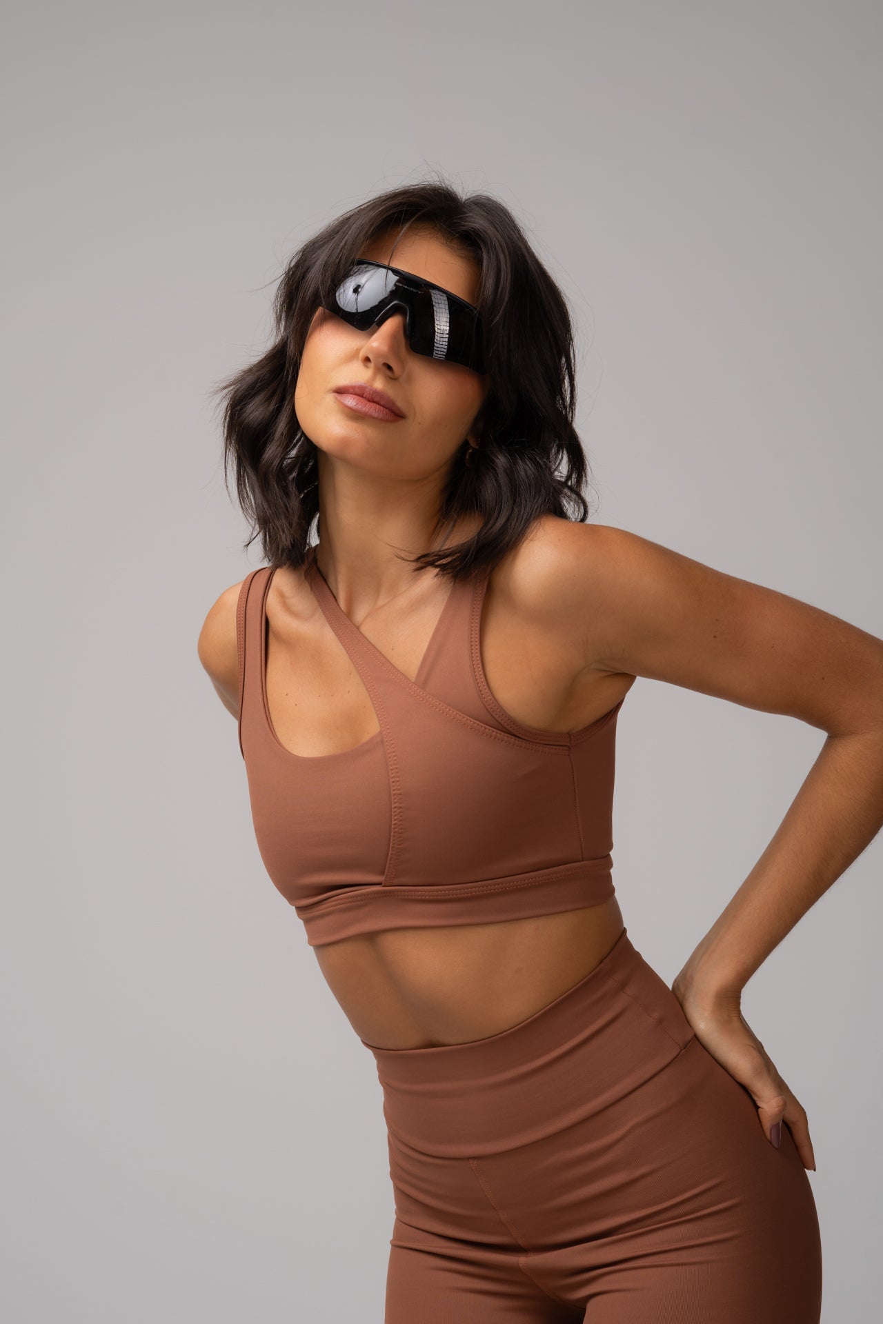 Conjunto Legging e Top Caramelo