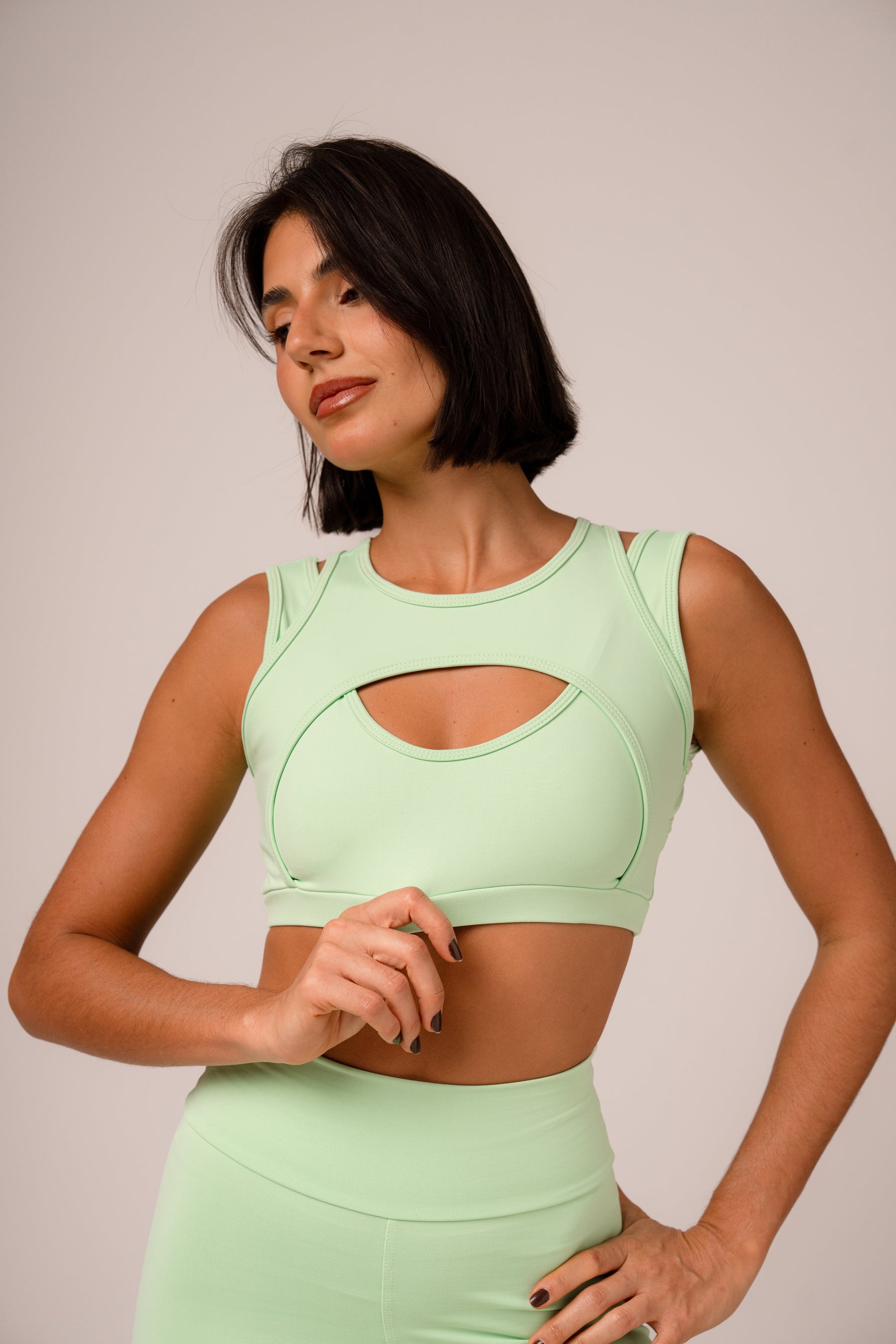 Conjunto Legging e Top Menta