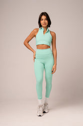 Conjunto Legging e Top Zíper Menta
