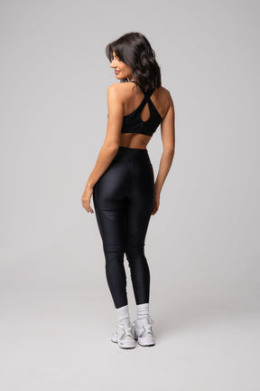 Conjunto Legging e Top Recortes Preto