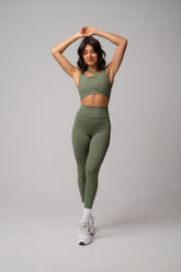 Conjunto Legging e Top Verde Oliva