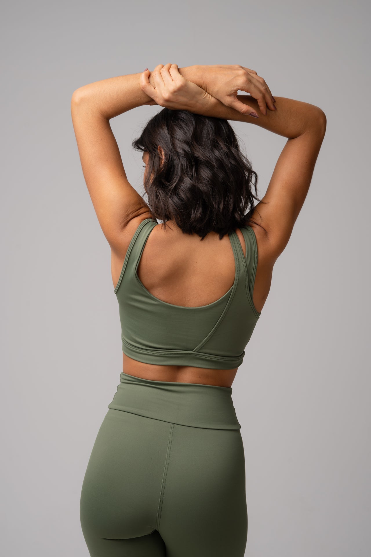 Conjunto Legging e Top Verde Oliva