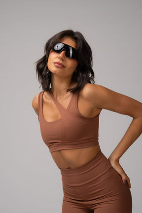 Conjunto Legging e Top Caramelo