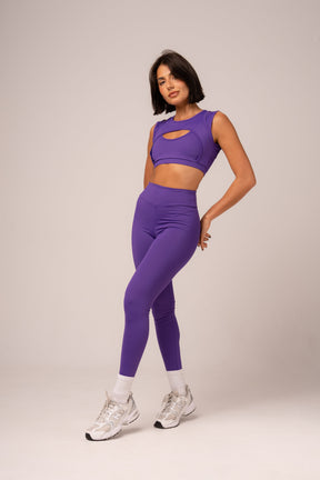 Conjunto Legging e Top Púrpura