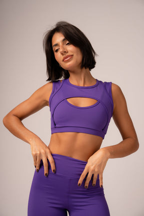 Conjunto Legging e Top Púrpura