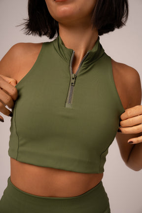 Conjunto Essentials Legging e Verde Oliva