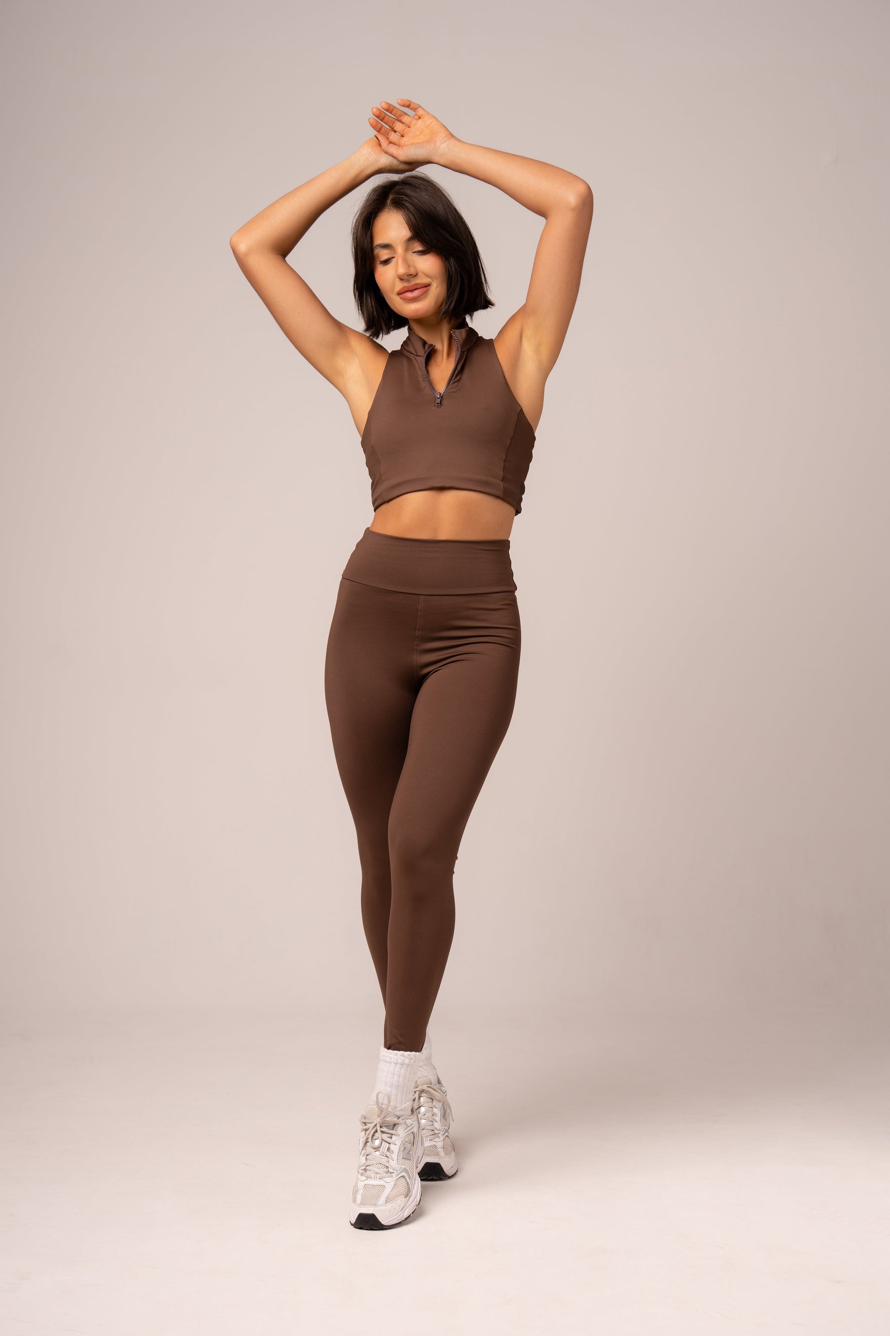 Conjunto Legging e Top Zíper Expresso