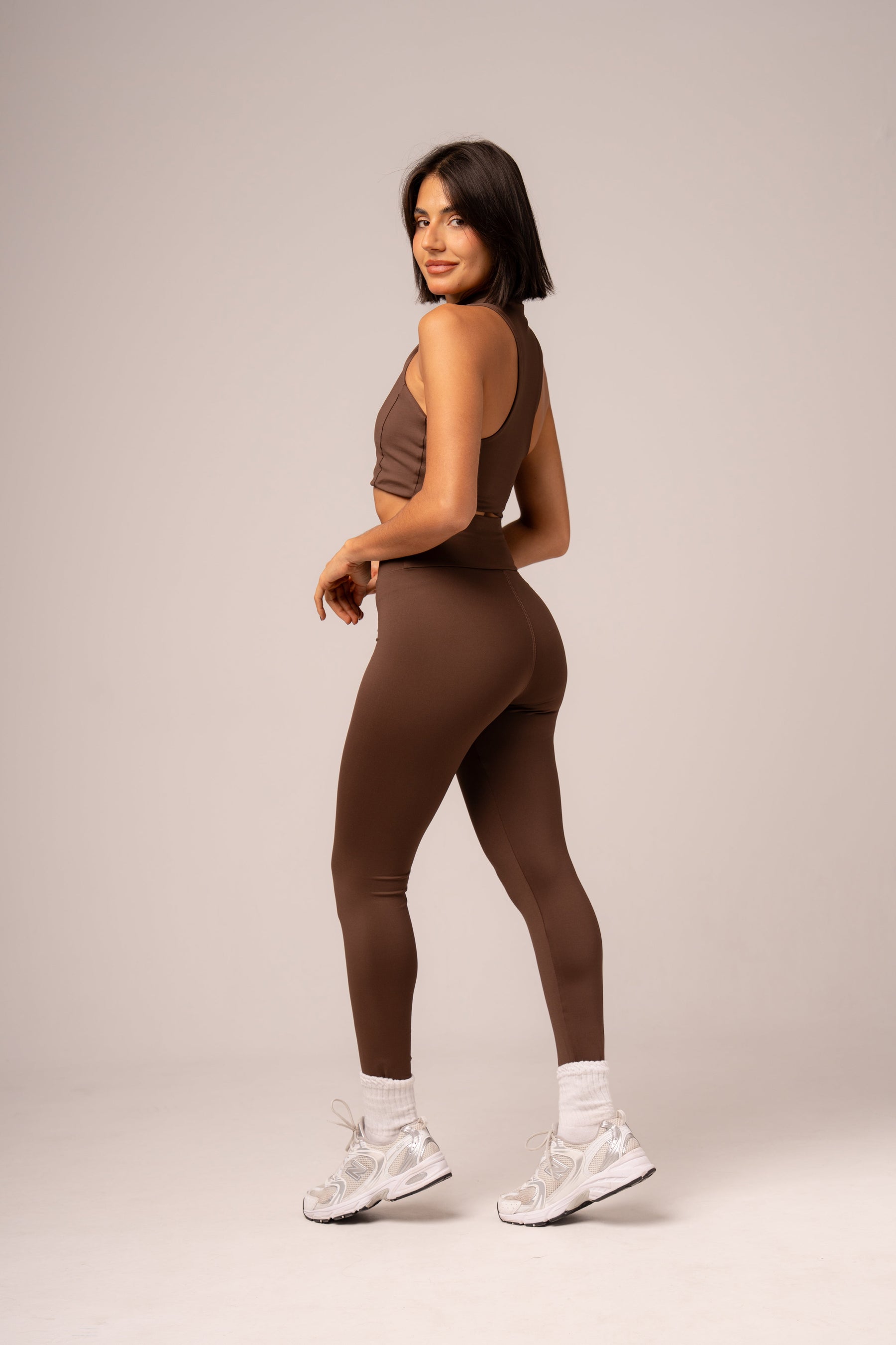 Conjunto Legging e Top Zíper Expresso