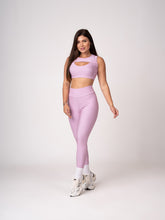 Conjunto Lavanda Suave Legging e Top Borboleta